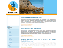 Tablet Screenshot of hiker.com